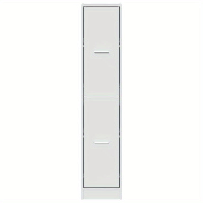 Apothekerskast – Opbergkast – Badkamerkast – Hoekkast – Kast Hoogglans Wit – Massief Hout – Compact 30x41x144,5 cm