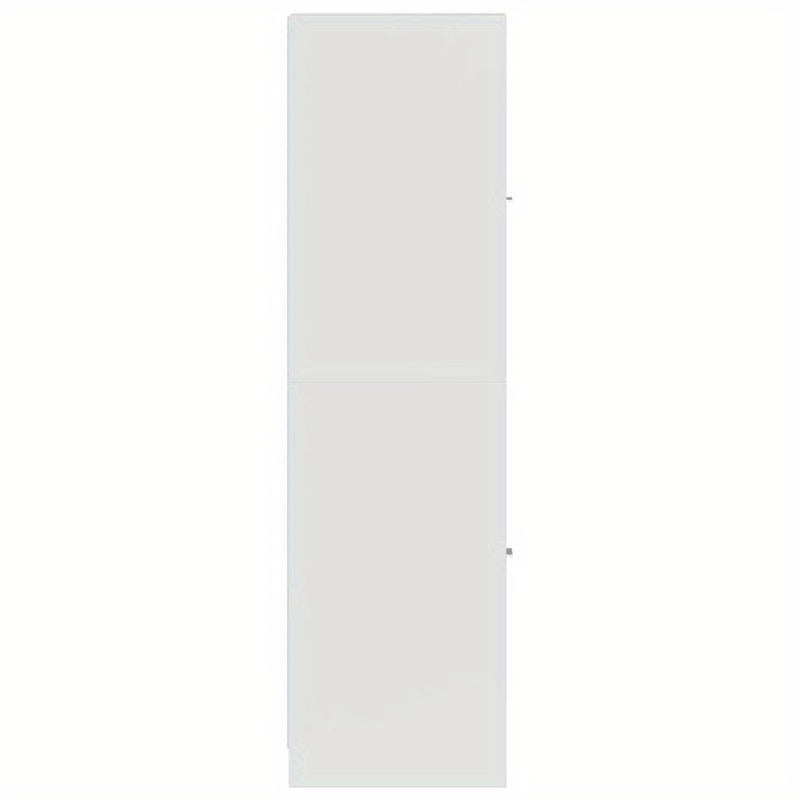 Apothekerskast – Opbergkast – Badkamerkast – Hoekkast – Kast Hoogglans Wit – Massief Hout – Compact 30x41x144,5 cm