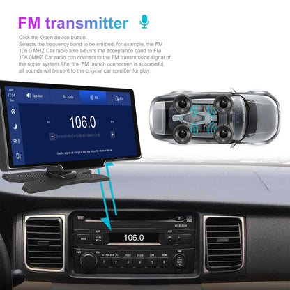 Autoradio – Autoradio Stereo – Multimedia Speler – Touchscreen Radio – Auto Entertainment – 9,3 Inch Scherm – Draadloos CarPlay & Android Auto – Inclusief 64GB TF-kaart en Achteruitrijcamera Ondersteuning