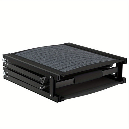Hondenloopplank – Hondentrap – Loopplank – Hondentrapje – Opstapje – Zwart – Inklapbaar – Antislip – 157 cm – Metaal