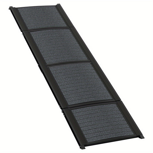 Hondenloopplank – Hondentrap – Loopplank – Hondentrapje – Opstapje – Zwart – Inklapbaar – Antislip – 157 cm – Metaal