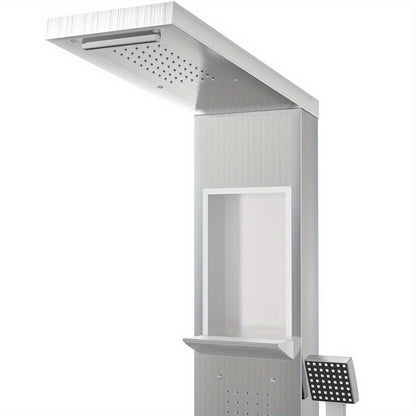 Shower column Shower panel Shower Shower system Stainless steel rain shower with 5 shower modes