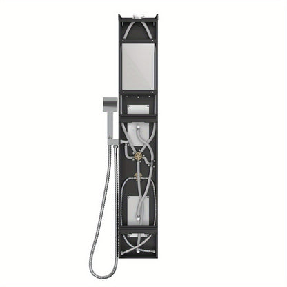 Shower column Shower panel Shower Shower system Stainless steel rain shower with 5 shower modes
