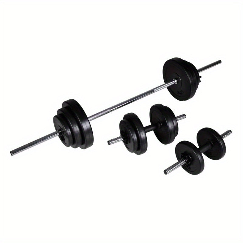 Halterset – Dumbbellset – Barbellset – Gewichten – Fitnessset – 30,5 kg Totaalgewicht – Hoogwaardig Tungsten Staal