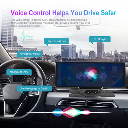 Carplayer – Autoradio – Multimedia Speler – Navigatiesysteem – Smart Display – 9,3 Inch LED Scherm – Ondersteuning Achter- en Voorcamera – Android Auto Met Spraakbesturing
