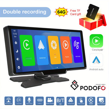 Carplayer – Autoradio – Multimedia Speler – Navigatiesysteem – Smart Display – 9,3 Inch LED Scherm – Ondersteuning Achter- en Voorcamera – Android Auto Met Spraakbesturing