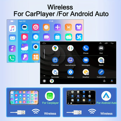 Carplayer – Autoradio – Multimedia Speler – Navigatiesysteem – Smart Display – 9,3 Inch LED Scherm – Ondersteuning Achter- en Voorcamera – Android Auto Met Spraakbesturing