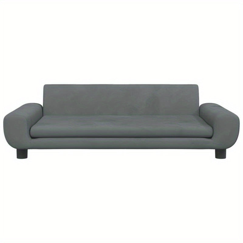 Hondenmand – Huisdierbed – Hondenkussen – Dierenmand – Donkergrijs – 100x54x33 cm – Hoogwaardig Fluweel – Comfortabele Ligplek
