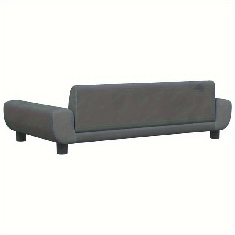 Hondenmand – Huisdierbed – Hondenkussen – Dierenmand – Donkergrijs – 100x54x33 cm – Hoogwaardig Fluweel – Comfortabele Ligplek