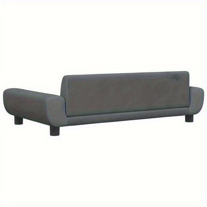 Hondenmand – Huisdierbed – Hondenkussen – Dierenmand – Donkergrijs – 100x54x33 cm – Hoogwaardig Fluweel – Comfortabele Ligplek