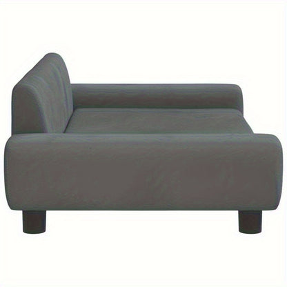 Hondenmand – Huisdierbed – Hondenkussen – Dierenmand – Donkergrijs – 100x54x33 cm – Hoogwaardig Fluweel – Comfortabele Ligplek