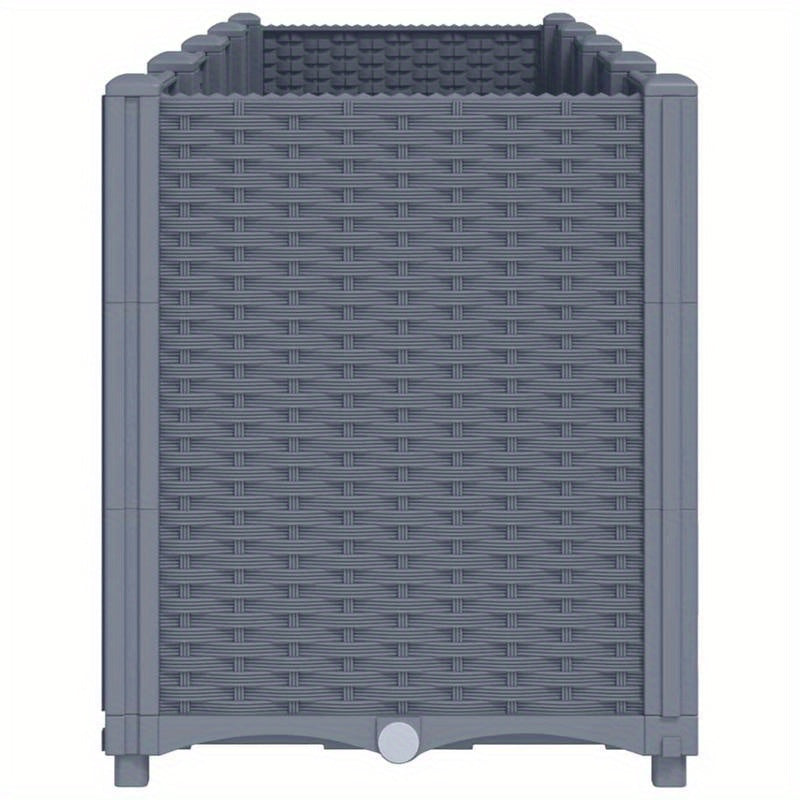 Plantenbak – Bloembak – Tuinbak – Moestuinbak – Bloempot – Groot 160x40x53 cm – Weerbestendig Kunststof – Met Afwateringsysteem