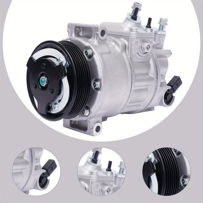 Aircopomp – Airconditioningcompressor – Vacuümpomp – Airco Pomp – HVAC Pomp – Inclusief A/C-koppeling – Perfecte Passvorm Zonder Batterij