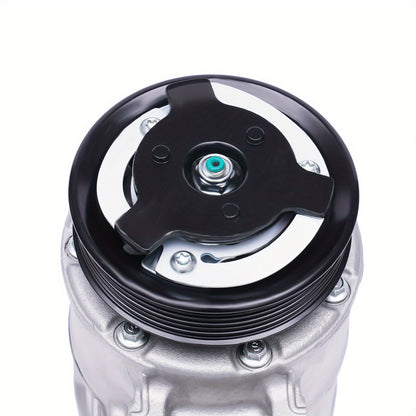 Aircopomp – Airconditioningcompressor – Vacuümpomp – Airco Pomp – HVAC Pomp – Inclusief A/C-koppeling – Perfecte Passvorm Zonder Batterij