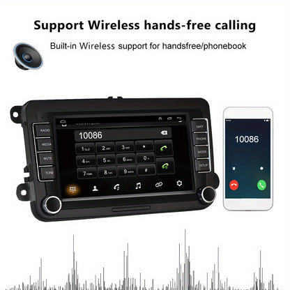 Car radio – Autoradio – Inbouwradio – Multimedia speler – 2 DIN radio – 7 Inch Touchscreen – Draadloze CarPlay & AHD Achteruitrijcamera