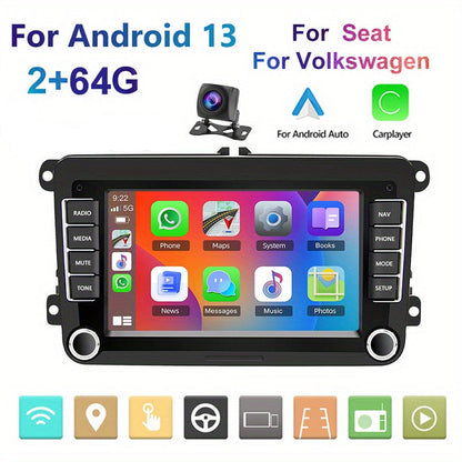 Car Stereo Radio – Auto Multimedia Speler – MP5 Speler – Navigatiesysteem – Bluetooth Handsfree – 7 Inch HD Touchscreen – GPS Navigatie – Stuurwielbediening