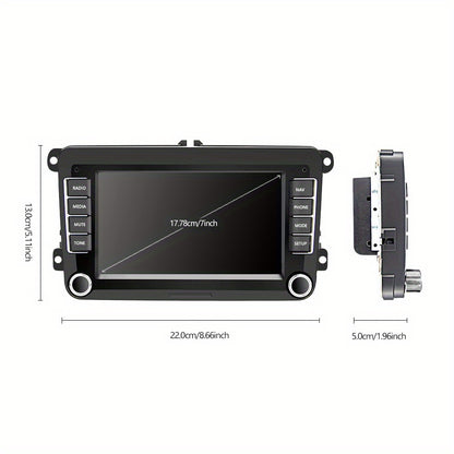 Car Stereo Radio – Auto Multimedia Speler – MP5 Speler – Navigatiesysteem – Bluetooth Handsfree – 7 Inch HD Touchscreen – GPS Navigatie – Stuurwielbediening