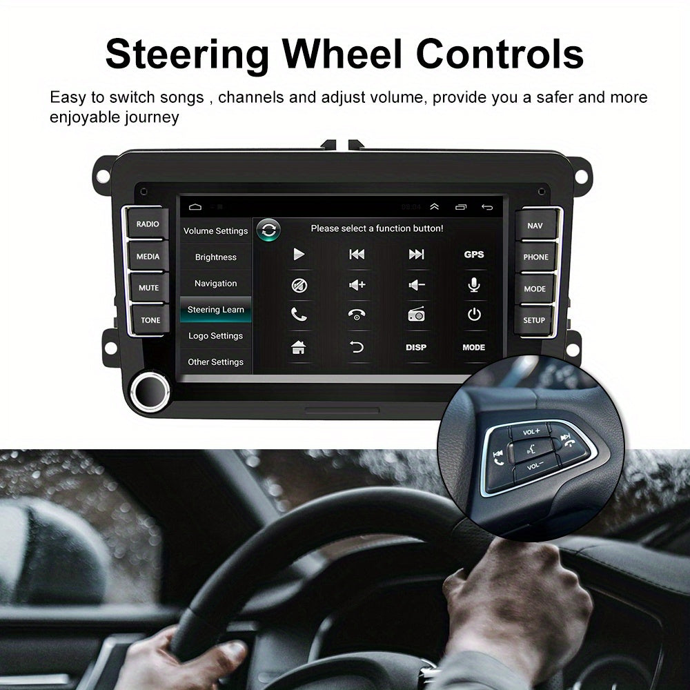 Car Stereo Radio – Auto Multimedia Speler – MP5 Speler – Navigatiesysteem – Bluetooth Handsfree – 7 Inch HD Touchscreen – GPS Navigatie – Stuurwielbediening