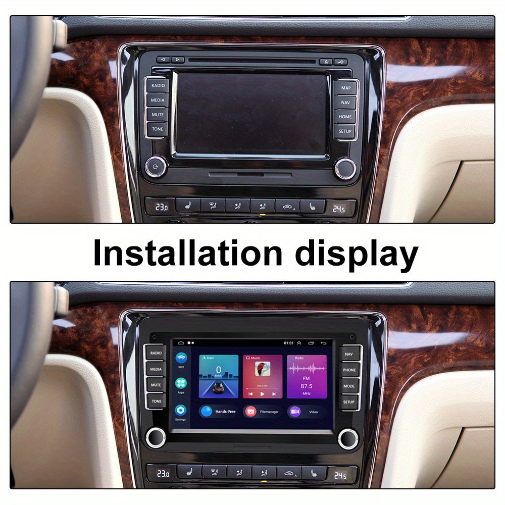 Car Stereo Radio – Auto Multimedia Speler – MP5 Speler – Navigatiesysteem – Bluetooth Handsfree – 7 Inch HD Touchscreen – GPS Navigatie – Stuurwielbediening