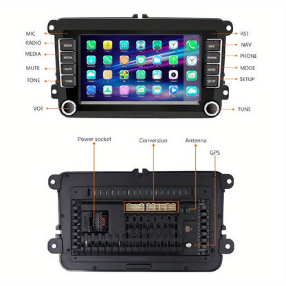 Autoradio – Auto Stereo – Car Radio – Multimedia Speler – Double Din – 7 Inch TFT Touchscreen – Android 13.0 – GPS Navigatie