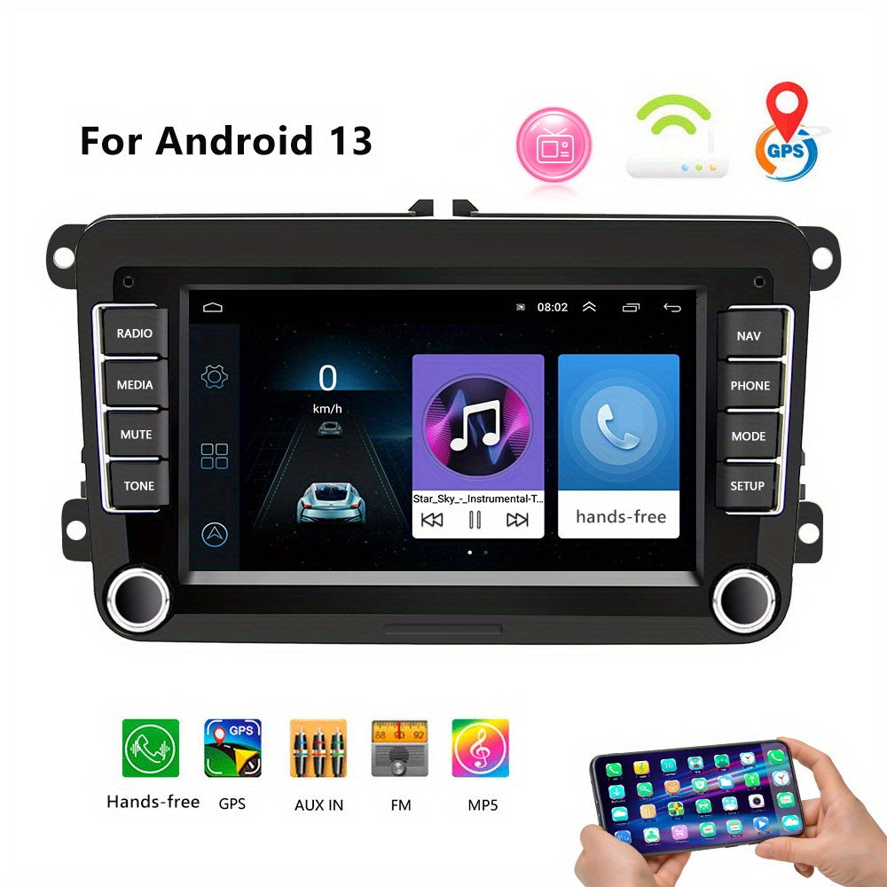 Autoradio – Auto Stereo – Car Radio – Multimedia Speler – Double Din – 7 Inch TFT Touchscreen – Android 13.0 – GPS Navigatie