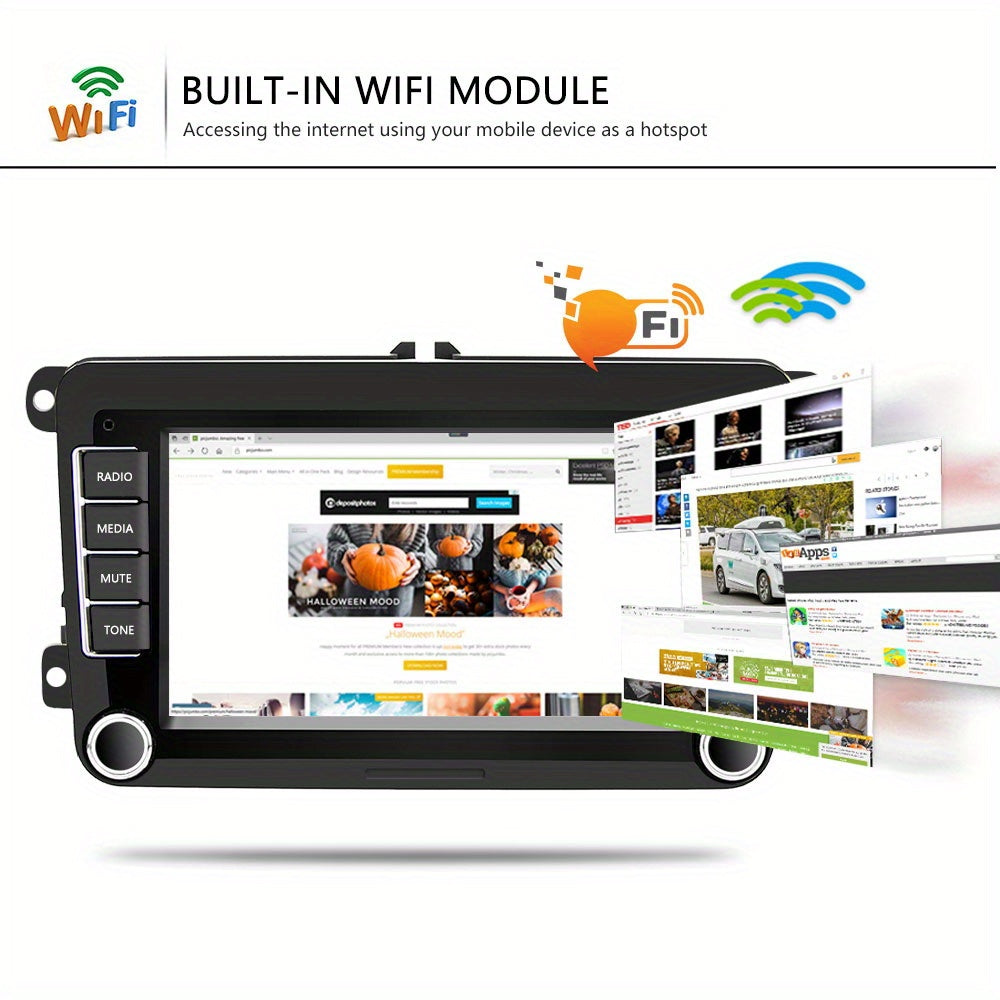 Autoradio – Auto Stereo – Car Radio – Multimedia Speler – Double Din – 7 Inch TFT Touchscreen – Android 13.0 – GPS Navigatie
