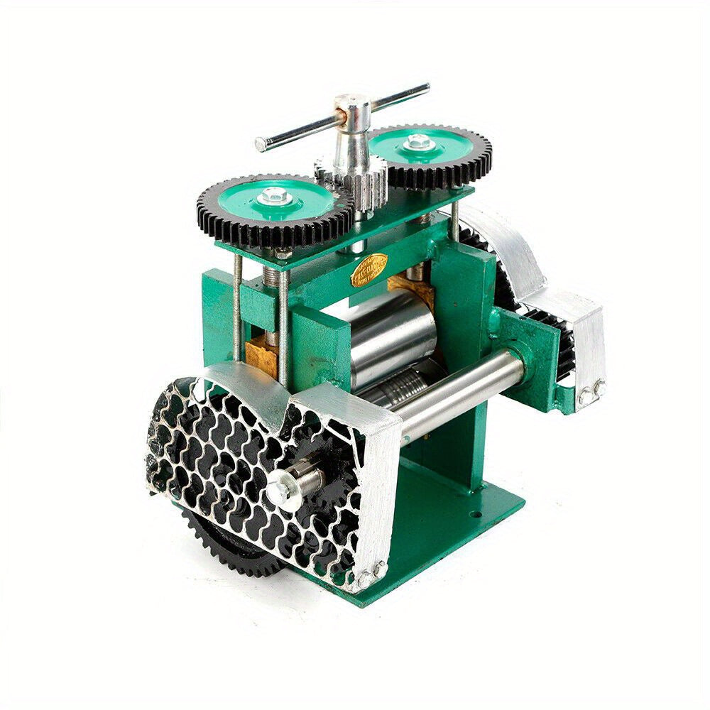 Juwelen Walsmachine – Sieraden Walsmachine – Handmatige Walsmachine – Metaalbewerking Gereedschap – DIY Sieraden Maken – Verstelbare Dikte – Duurzaam Gietijzer & Precisie Rollers