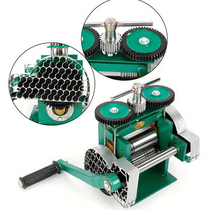 Juwelen Walsmachine – Sieraden Walsmachine – Handmatige Walsmachine – Metaalbewerking Gereedschap – DIY Sieraden Maken – Verstelbare Dikte – Duurzaam Gietijzer & Precisie Rollers