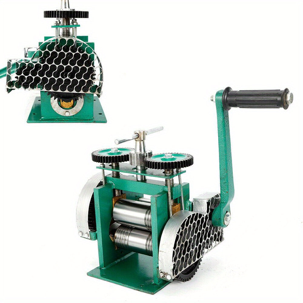 Juwelen Walsmachine – Sieraden Walsmachine – Handmatige Walsmachine – Metaalbewerking Gereedschap – DIY Sieraden Maken – Verstelbare Dikte – Duurzaam Gietijzer & Precisie Rollers