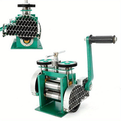 Juwelen Walsmachine – Sieraden Walsmachine – Handmatige Walsmachine – Metaalbewerking Gereedschap – DIY Sieraden Maken – Verstelbare Dikte – Duurzaam Gietijzer & Precisie Rollers