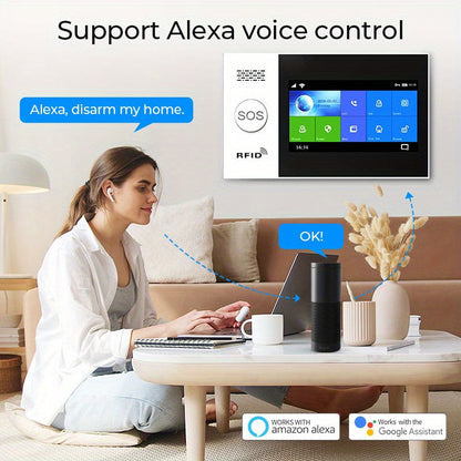 Alarmsysteem – Beveiligingssysteem – Inbraakbeveiliging – Bewegingsmelder – Deur-/Raamsensor – Draadloos – Touchscreen Bedienbaar – Wifi & 4G Verbinding