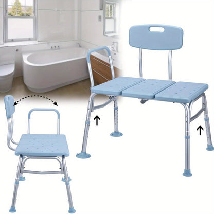 Badstoel – Badkuipstoel – Douchezitje – Badkruk – Badzitje – Verstelbare Hoogte 47-58,5 cm – Max. Draagvermogen 150 kg