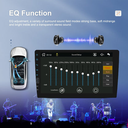 Autoradio – Car Stereo – Auto Radio – Touchscreen Radio – Single DIN – 9 Inch Touchscreen – Apple CarPlay & Android Auto Compatible