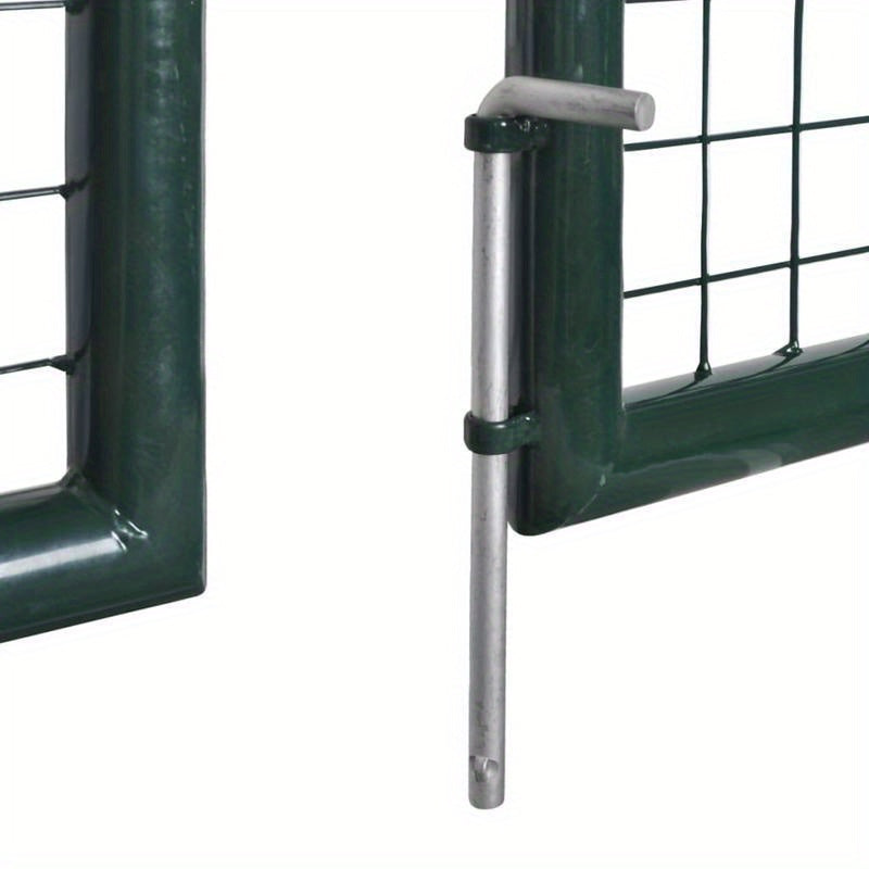 Tuinafscheiding – Tuinscherm – Buitenhek – Tuinhek – Groen Stalen Poort – Klimbeveiliging – Corrosiebestendig – 289x100 cm / 306x150 cm