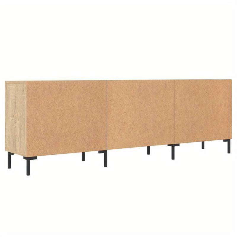 Oak Wood TV Meubel – Tv Stand – Tv Kast – Tv Console – Entertainment Center – Modern Design – Geschikt Voor 55" Televisies – Met Opbergruimte – Afmetingen 150x30x50cm
