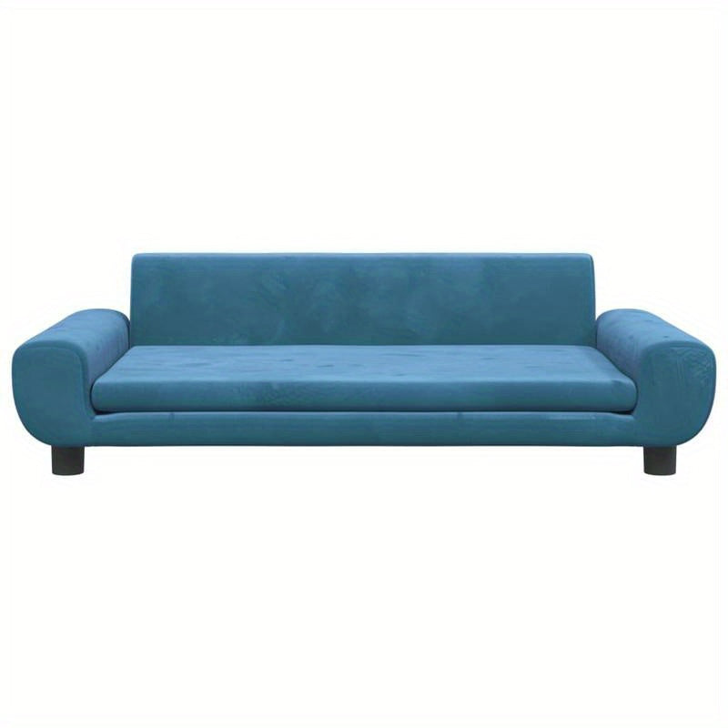 Hondenmand – Huisdierenbed – Dog Lounger – Hondenkussen – Dierenmand – Blauwe Fluwelenstof – Comfortabel En Makkelijk Schoon Te Maken