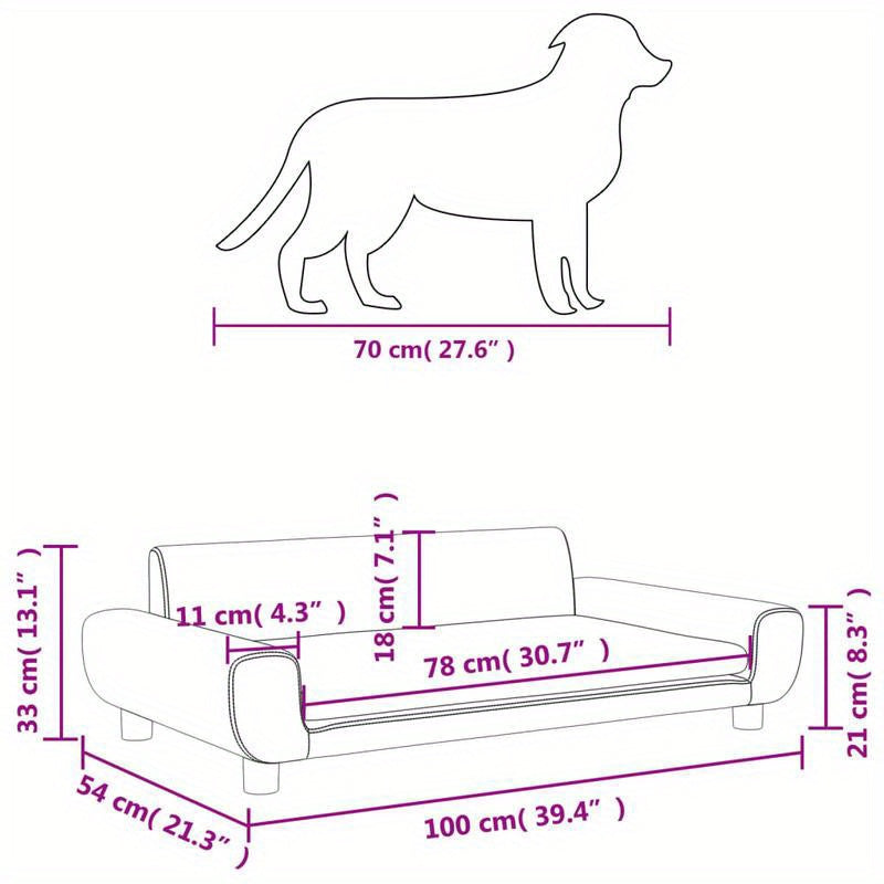 Hondenmand – Huisdierenbed – Dog Lounger – Hondenkussen – Dierenmand – Blauwe Fluwelenstof – Comfortabel En Makkelijk Schoon Te Maken