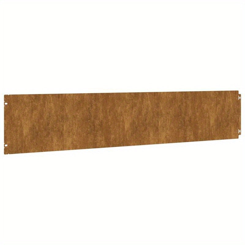 Grasrand – Tuinafscheiding – Borderstrip – Randafwerking – Braun – 10 stuks 20x103 cm – Flexibel Cortenstaal duurzaam