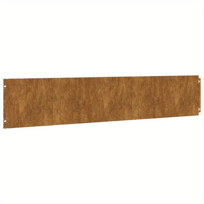 Grasrand – Tuinafscheiding – Borderstrip – Randafwerking – Braun – 10 stuks 20x103 cm – Flexibel Cortenstaal duurzaam