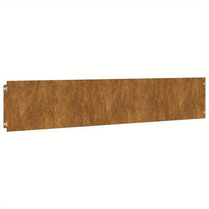 Grasrand – Tuinafscheiding – Borderstrip – Randafwerking – Braun – 10 stuks 20x103 cm – Flexibel Cortenstaal duurzaam