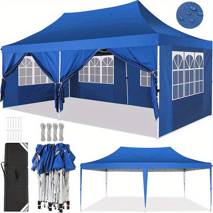 Partytent – Tent – Overkapping – Paviljoen – 3x6 Meter – Met Zijwanden – Verstelbare Hoogte