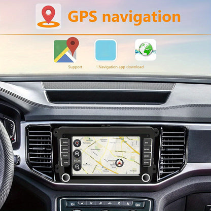 Autoradio – Car Radio – Multimedia Radio – Auto Receiver – Double DIN – 7 Inch Touchscreen – Draadloze CarPlay & Android Auto – Inclusief CANBUS en AHD Achteruitrijcamera