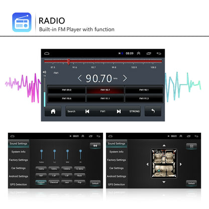 7-inch Touchscreen Autoradio – Multimedia Systeem – Double DIN Radio – Inbouw Autoradio – Auto Entertainment – Draadloos CarPlay & Android Auto – Inclusief Achteruitrijcamera Met Microfoon