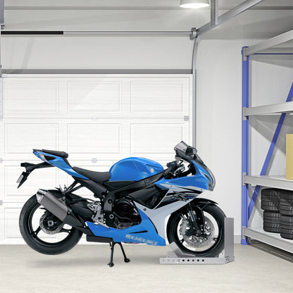 Motorstandaard – Motorhouder – Wielklem – Transportstandaard – Bandendrager – Gepoedercoat Staal – Verstelbare Vergrendeling – 2 Stuks