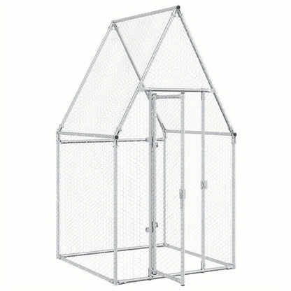 Kippenren – Kippenhok – Vogelenkooi – Dierenkooi – Kippenkooi – Verzinkt Staal – 100x100x190 cm – Stevig en Duurzaam