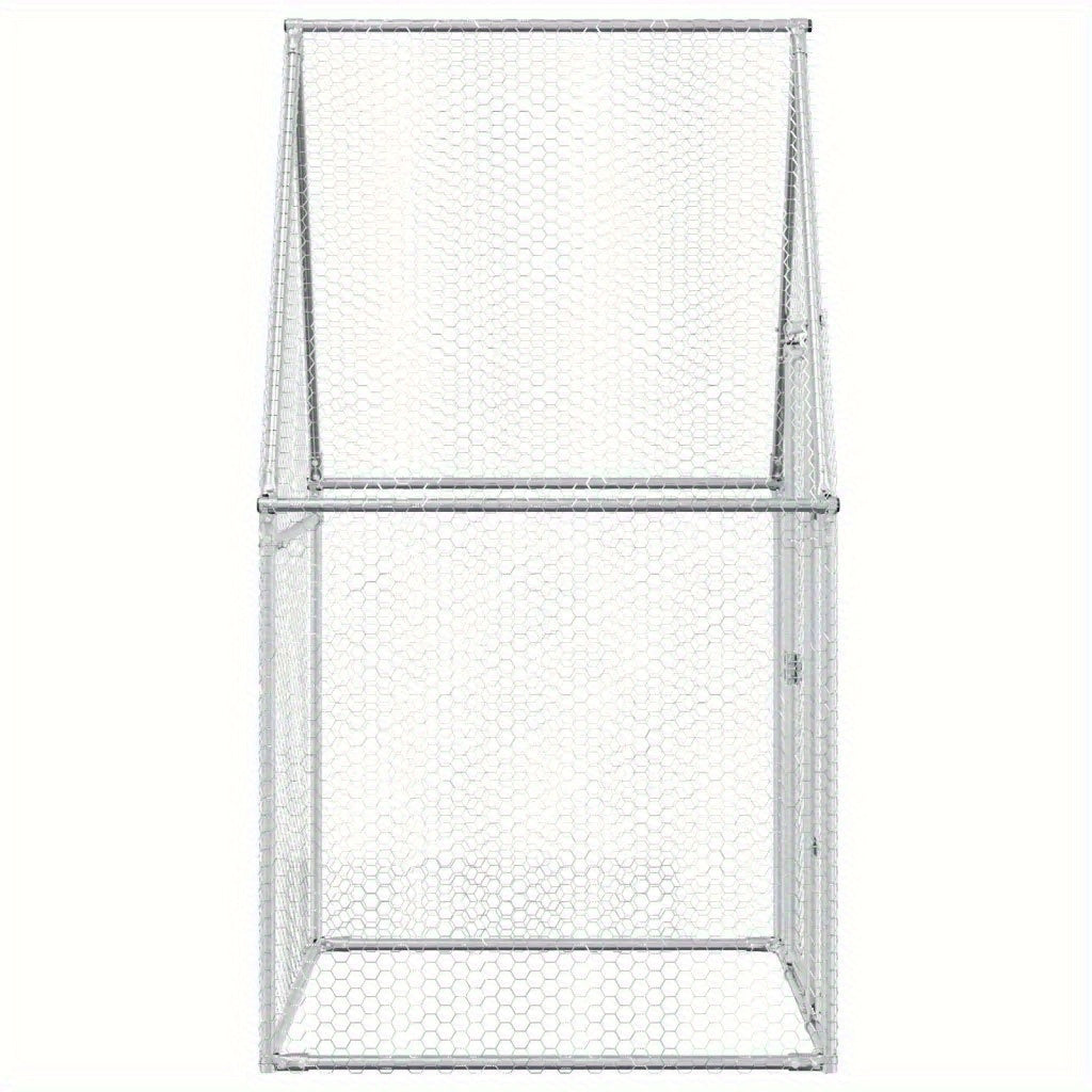 Kippenren – Kippenhok – Vogelenkooi – Dierenkooi – Kippenkooi – Verzinkt Staal – 100x100x190 cm – Stevig en Duurzaam