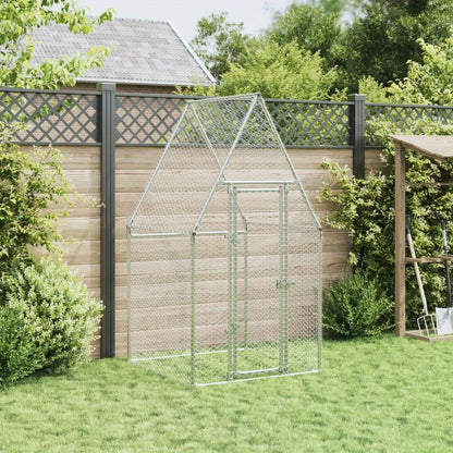 Kippenren – Kippenhok – Vogelenkooi – Dierenkooi – Kippenkooi – Verzinkt Staal – 100x100x190 cm – Stevig en Duurzaam