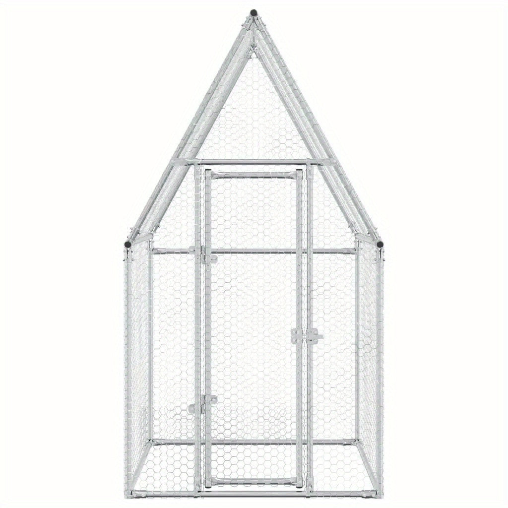 Kippenren – Kippenhok – Vogelenkooi – Dierenkooi – Kippenkooi – Verzinkt Staal – 100x100x190 cm – Stevig en Duurzaam