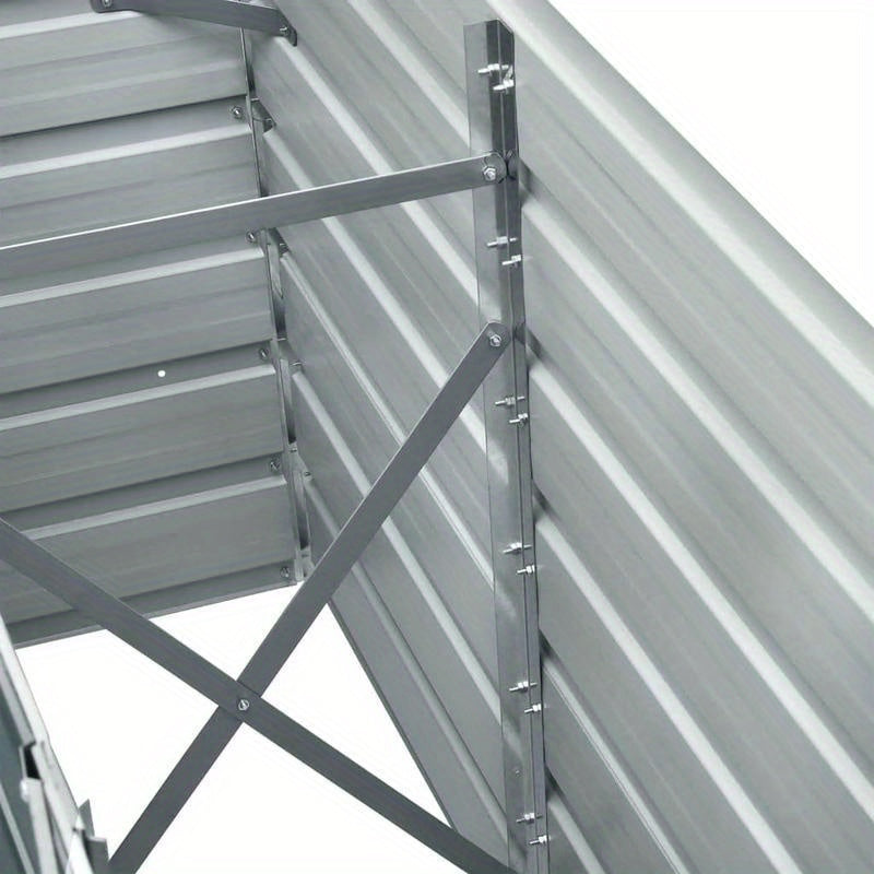 Tuinbak – Hoogtebak – Plantenbak – Bloembak – Verzinkte Stalen Bak – Bruin – Roestvrij – Met Houten Deksel – Modern Rechthoekig Design – 240x40x77 cm