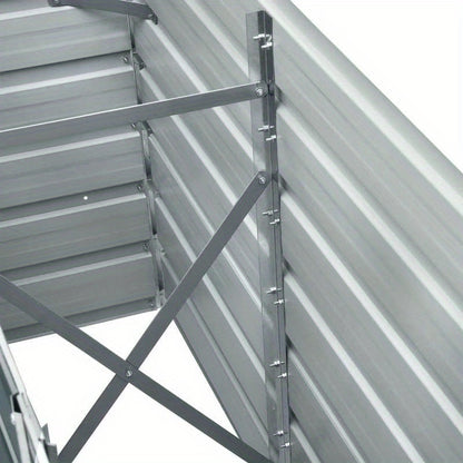 Tuinbak – Hoogtebak – Plantenbak – Bloembak – Verzinkte Stalen Bak – Bruin – Roestvrij – Met Houten Deksel – Modern Rechthoekig Design – 240x40x77 cm